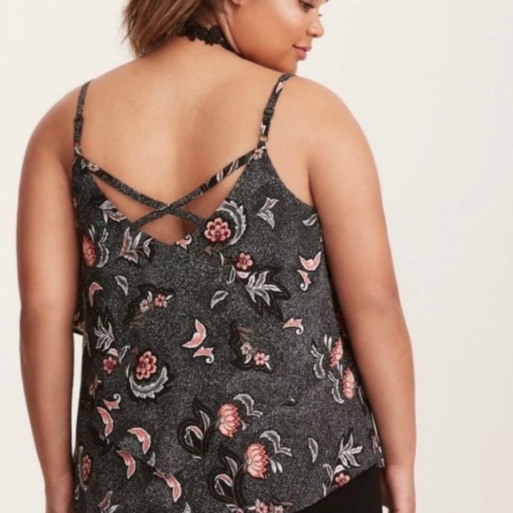 Layered Criss Cross Cami Top